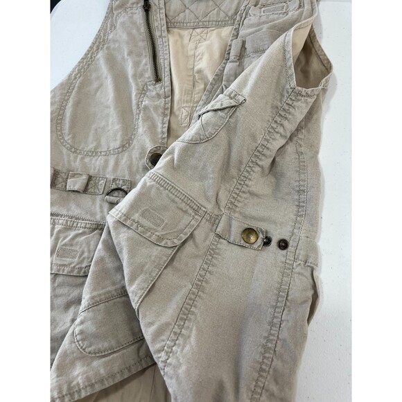 Royal Robbins Vintage 90s Hiking Safari Fishing Tan Vest Men's Size S Small - Picture 4 of 12